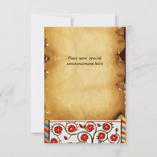 永遠の愛モノグラムRSVP 案内状 (裏面)