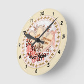 永遠の愛結婚の時計 ラウンド壁時計 (傾斜)