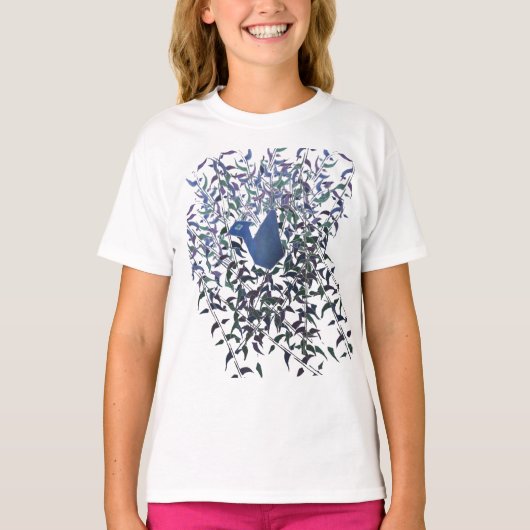 永遠の愛長い袖の羽 Tシャツ (正面)