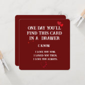 永遠の愛：すべての大事な行事のためのキープサムカード カード (正面/裏面インサイチュ)