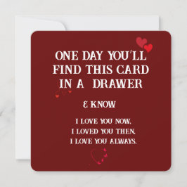 永遠の愛：すべての大事な行事のためのキープサムカード カード