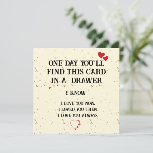 永遠の愛:すべての大事な行事のためのキープサムカード カード (スタンド正面)