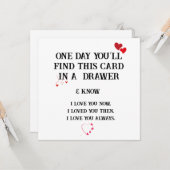 永遠の愛:すべての大事な行事のためのキープサムカード カード (正面/裏面インサイチュ)