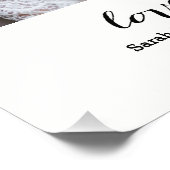 永遠の愛 |のパーソナライズされた写結婚真プリント フォトプリント            (角)