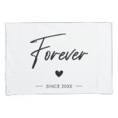 永遠の愛　～ふたりは運命のカップル～　ロマンチックな結婚記念日 枕カバー (正面右)