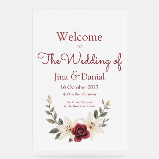 永遠の愛 アクリルサイン (正面)