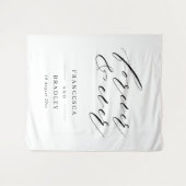 永遠の愛 ウェディングセレモニーの背景 タペストリー (正面(横))