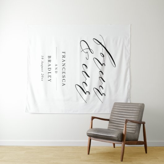 永遠の愛 ウェディングセレモニーの背景 タペストリー (インサイチュ(横))