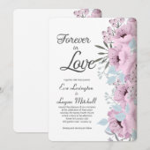 永遠の愛 ウェディング招待状 招待状 (正面/裏面)