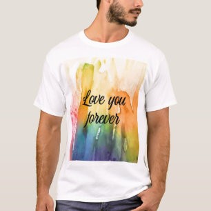 永遠の愛 ウォーターカラーTシャツ Tシャツ