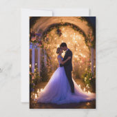 永遠の愛：エレガントウェディング招待状 招待状 (裏面)