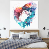 永遠の愛 キャンバスプリント (インサイチュ (寝室))