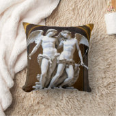 永遠の愛：キューピッドとサイケ装飾枕 クッション (ブランケット)