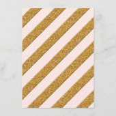 「永遠の愛」ゴールドグリッター レセプションスクリプト エンクロージャーカード (裏面)