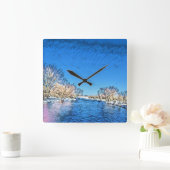 永遠の愛 スクエア壁時計 (ホーム)