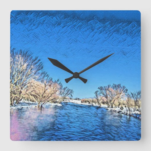 永遠の愛 スクエア壁時計 (正面)