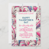永遠の愛 ハート柄 シーズンカード (正面)