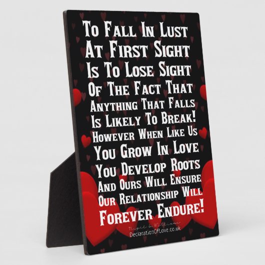 永遠の愛 フォトプラーク (側面)