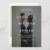 永遠の愛 | ロマンチックな写真の結婚式の招待 招待状 (正面/裏面)