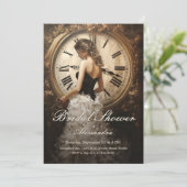 永遠の愛 |ヴィンテージテーマブライダルシャワー 招待状 (スタンド正面)