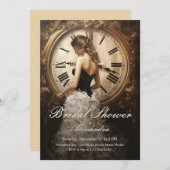 永遠の愛 |ヴィンテージテーマブライダルシャワー 招待状 (正面/裏面)