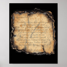 永遠の愛：ヴィンテージロマンインスパイアティレター ポスター