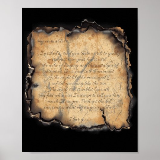 永遠の愛：ヴィンテージロマンインスパイアティレター ポスター (正面)