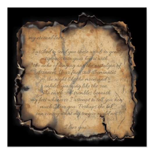 永遠の愛：ヴィンテージロマンインスパイアティレター ポスター (正面)