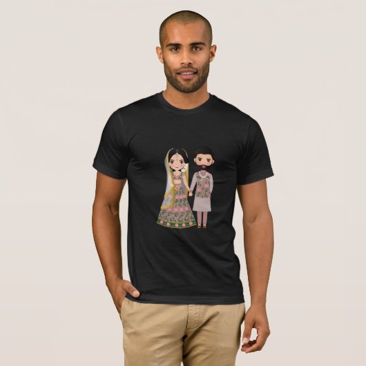 永遠の愛 – 夫婦のシルエットを抱き込む» Tシャツ (正面フル)