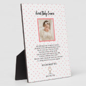 永遠の愛-小さな天使のメモリアルプレート フォトプラーク (側面)