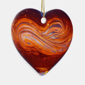 「永遠の愛:手作りセラミックハートオーナメント セラミックオーナメント (右)