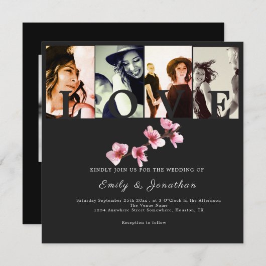 永遠の愛 招待状 (正面/裏面)