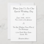 永遠の愛 招待状 (裏面)