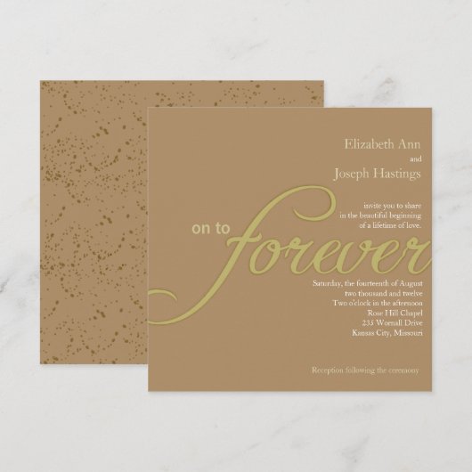 永遠の愛 招待状 (正面/裏面)