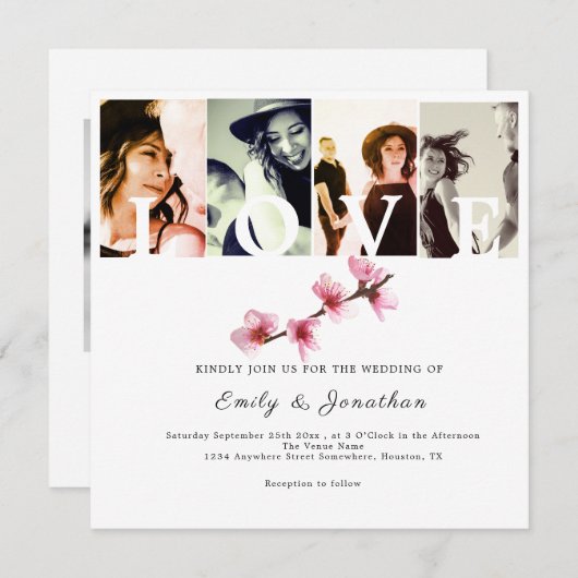 永遠の愛 招待状 (正面/裏面)