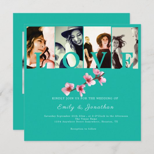 永遠の愛 招待状 (正面/裏面)