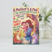 「永遠の愛:母の日グリーティングカードコレクション サンキューカード (スタンド正面)