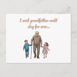 永遠の愛 祖父と孫たち ポストカード