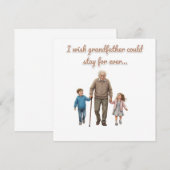 永遠の愛 祖父と孫たち 招待状 (正面/裏面)