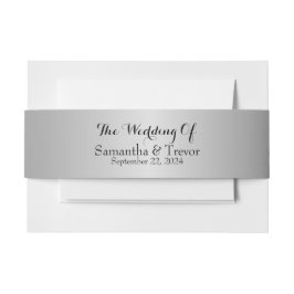 永遠の愛：私たちの銀の結合 招待状ベリーバンド