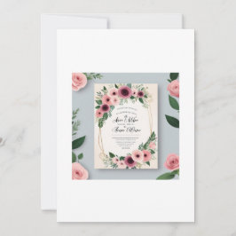 永遠の愛：結婚式招待状 招待状