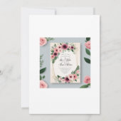 永遠の愛：結婚式招待状 招待状 (裏面)