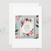 永遠の愛：結婚式招待状 招待状 (正面/裏面)