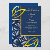 永遠の愛 – 結婚式招待状 招待状 (正面/裏面)