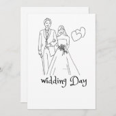 永遠の愛：結婚思い出すべき 招待状 (正面/裏面)