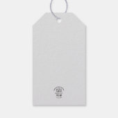 永遠の愛 – 1ヨハネ4:18聖なる書物、 経典引用文アート ギフトタグ (裏面)