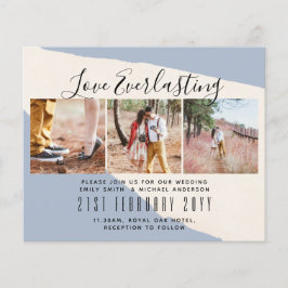 永遠の愛PHOTO COLLAGEの結婚イベントInvite チラシ