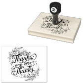 永遠の感謝エレガント：書道ありがとう ラバースタンプ (押印)