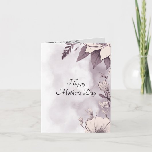 永遠の感謝:母の日のフローラカード シーズンカード (正面)