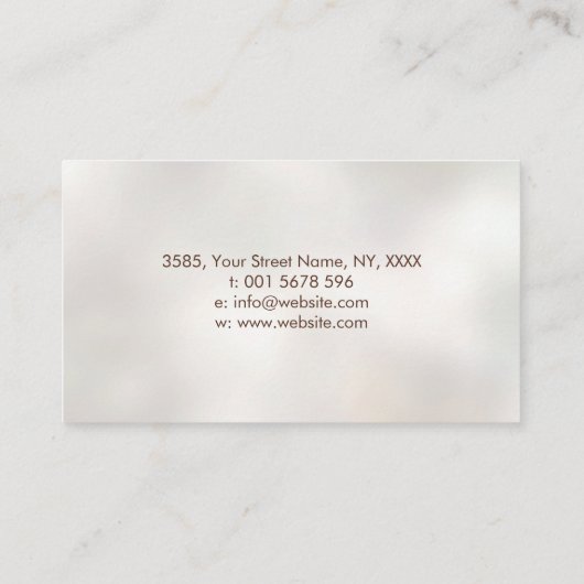 永遠の成長 – 黄金比スパイラルツリー 名刺 (裏面)